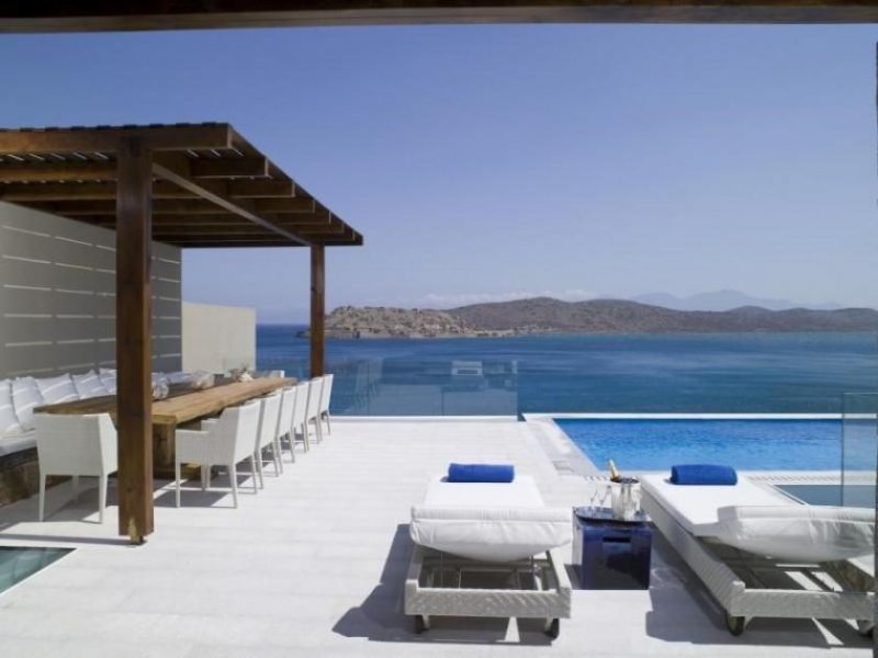 Plaka, Elounda, Lasithi, Kreta Luxus-Villa mit 5 Schlafzimmern direkt am Meer. Fantastischer Meer- und Insel-Blick. Plaka, Elounda Haus kaufen