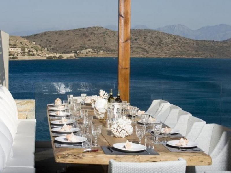 Plaka, Elounda, Lasithi, Kreta Luxus-Villa mit 5 Schlafzimmern direkt am Meer. Fantastischer Meer- und Insel-Blick. Plaka, Elounda Haus kaufen