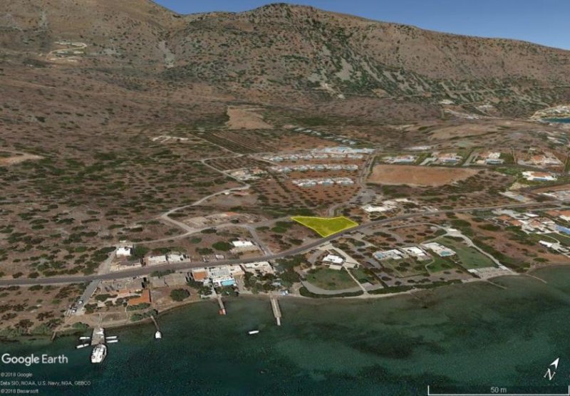 Tsifliki, Elounda, Lasithi, Kreta Baugrundstück von 1350 m² in renommierter touristischer Elite-Region Grundstück kaufen