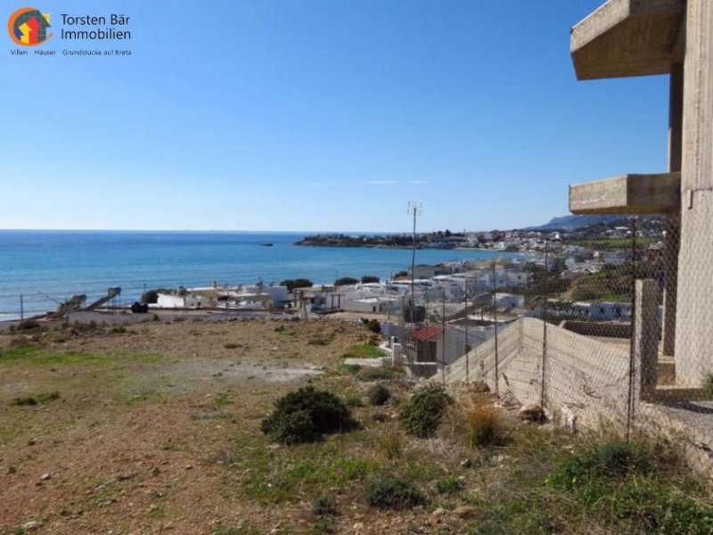 Analipsi Kreta, Analipsi, Vier Wohnungen (Rohbau) mit Panoramablick auf das Meer zu verkaufen Haus kaufen