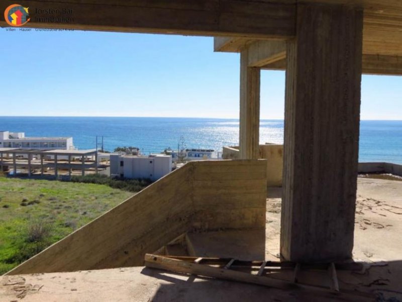 Analipsi Kreta, Analipsi, Vier Wohnungen (Rohbau) mit Panoramablick auf das Meer zu verkaufen Haus kaufen