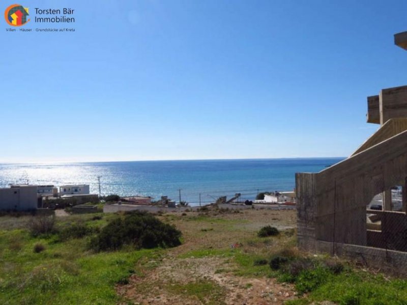 Analipsi Kreta, Analipsi, Vier Wohnungen (Rohbau) mit Panoramablick auf das Meer zu verkaufen Haus kaufen