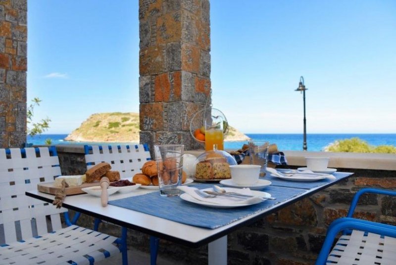 Mochlos, Lasithi, Kreta Direkt am Meer, luxuriöse Maisonette mit herrlichem Blick und Garten Haus kaufen