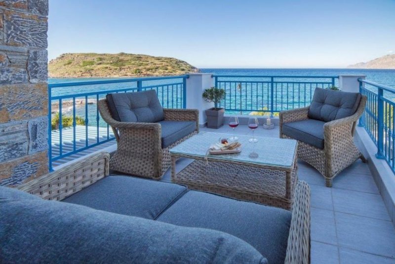 Mochlos, Lasithi, Kreta Direkt am Meer, luxuriöse Maisonette mit herrlichem Blick und Garten Haus kaufen