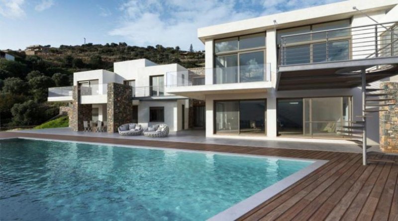 Agios Nikolaos Eindrucksvolle 4-Schlafzimmer-Villa mit herrlichem Meerblick und Pool Haus kaufen