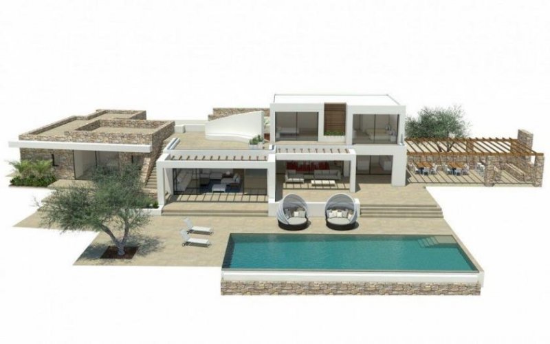 Ammoudara, Agios Nikolaos, Lasithi, Kreta 5-Schlafzimmer-Villa direkt am Meer, neben Sandstrand Haus kaufen