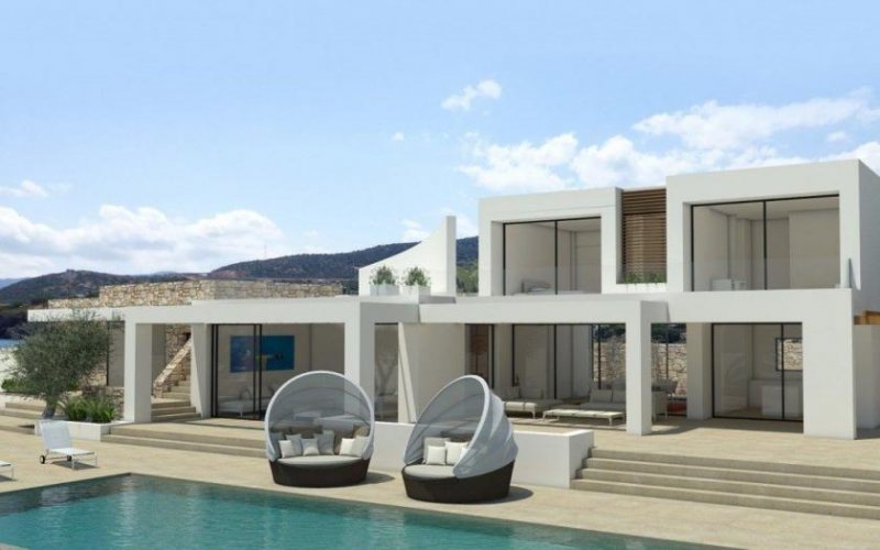 Ammoudara, Agios Nikolaos, Lasithi, Kreta 5-Schlafzimmer-Villa direkt am Meer, neben Sandstrand Haus kaufen