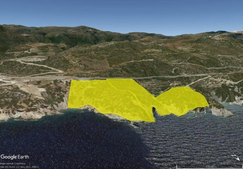 Istron, Kalo Chorio, Agios Nikolaos, Lasithi, Kreta Land am Meer von 48.670 m2, 400m Küstenlinie, geeignet für Hotelentwicklung Grundstück kaufen