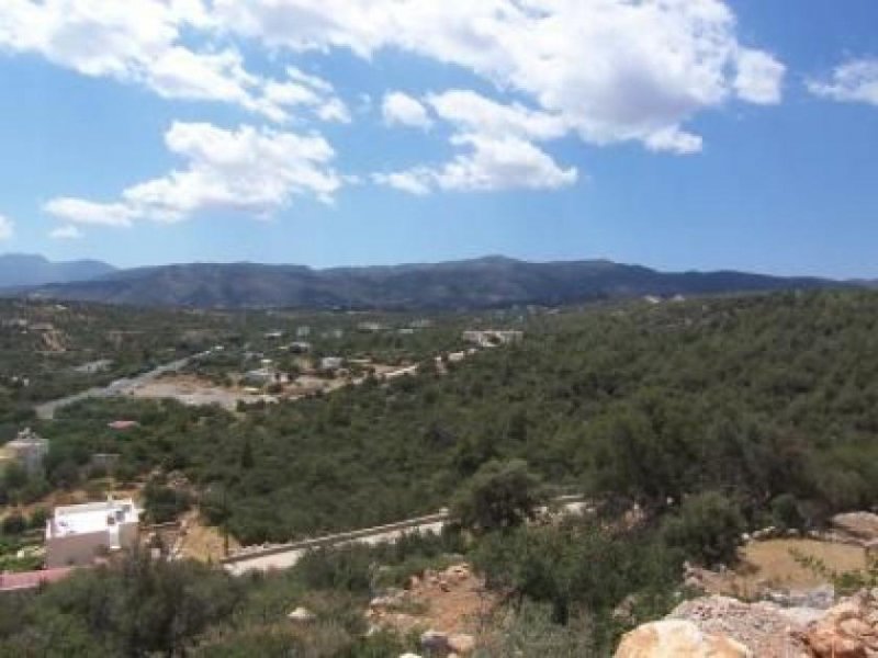 Vathi, Agios Nikolaos, Lasithi, Kreta Bauland mit Meer- und Waldblick Grundstück kaufen