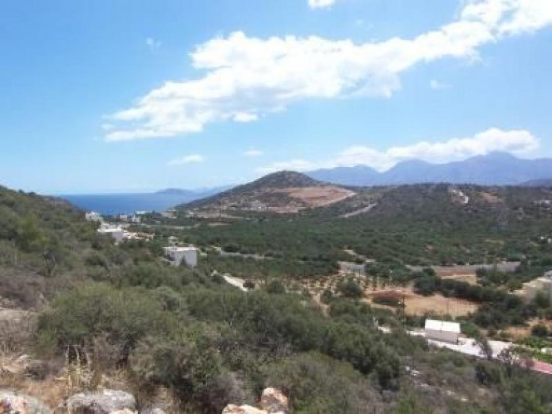 Vathi, Agios Nikolaos, Lasithi, Kreta Bauland mit Meer- und Waldblick Grundstück kaufen