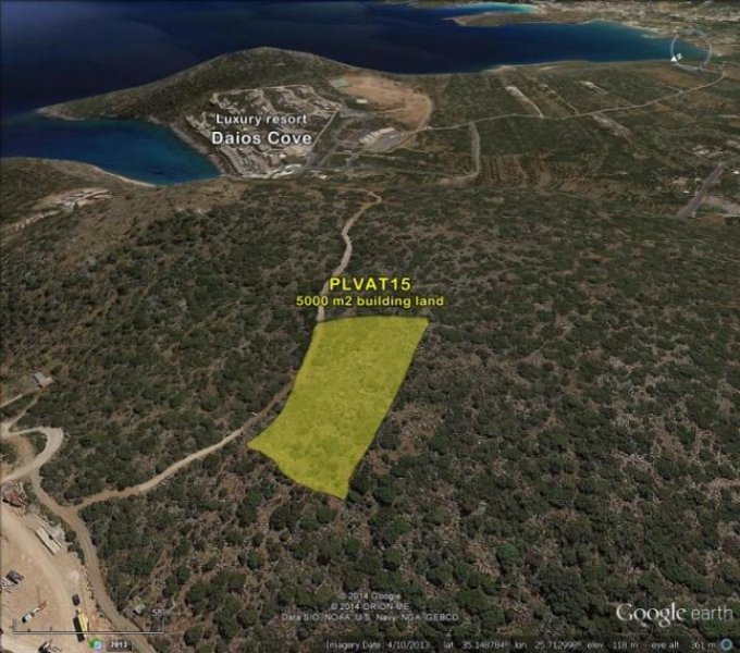 Vathi, Agios Nikolaos, Lasithi, Kreta Großes Grundstück von 5.000m2 mit freiem Meerblick Grundstück kaufen