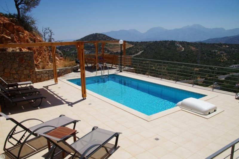 Vathi, Agios Nikolaos, Lasithi, Kreta Neue 3-Schlafz.-Maisonettenvilla mit Aussicht und Pool Haus kaufen