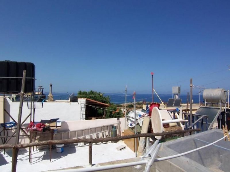 Sissi, Neapolis, Lasithi, Kreta Traditionelles Steinhaus mit Innenhof und Blick aufs Meer, 200 m vom Strand Haus kaufen