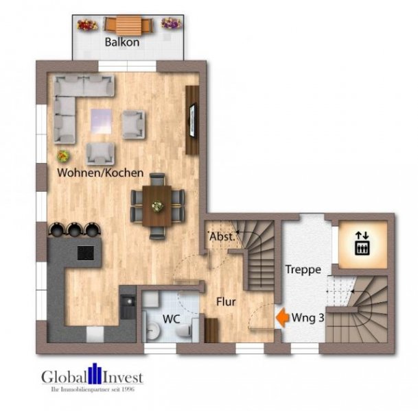 Sinsheim GLOBAL INVEST SINSHEIM | Exclusive 4-Zimmer-Maisonette-Wohnung Neubau in Sinsheim Wohnung kaufen