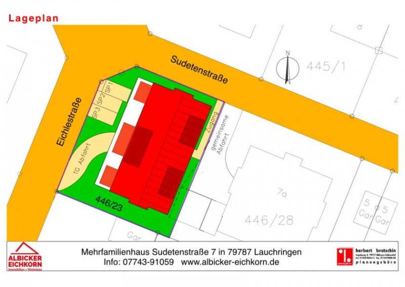 Lauchringen 1 Zi. OG mit Balkon ca.46 m² - Wohnung 5 - Sudetenstr. 7, 79787 Lauchringen - Neubau Wohnung kaufen