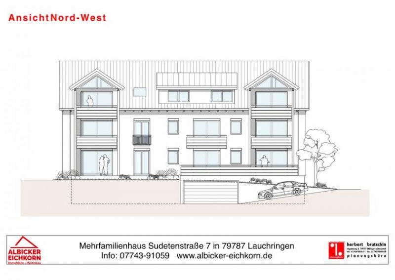 Lauchringen 2 Zi. EG mit Terrasse ca. 69 m² - Wohnung 3 - Sudetenstr. 7, 79787 Lauchringen - Neubau Wohnung kaufen