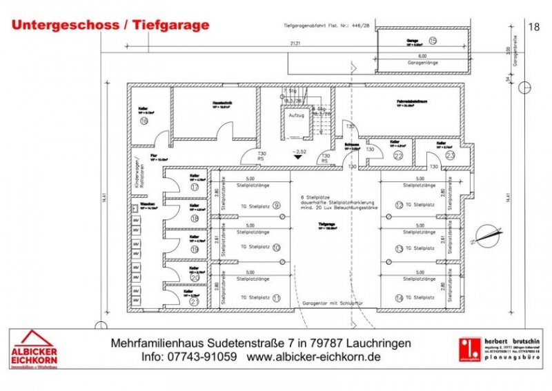 Lauchringen 3 Zi. DG mit Balkon ca.91 m² - Wohnung 7 - Sudetenstr. 7, 79787 Lauchringen - Neubau Wohnung kaufen