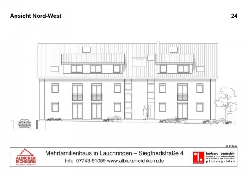 Lauchringen 3 Zi. + Galerie DG mit Balkon ca. 112 m² - Wohnung 9 - Siegfriedstr. 4, 79787 Lauchringen - Neubau Wohnung kaufen