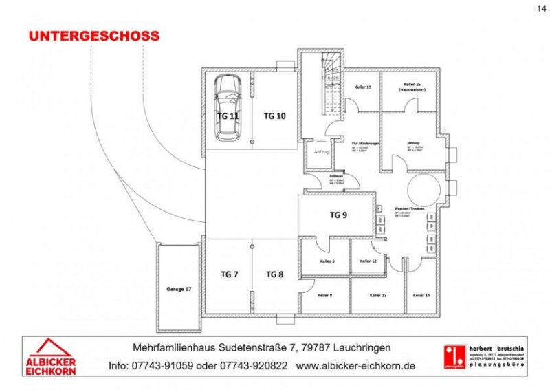 Lauchringen 4 Zi. DG mit Balkon inkl. Galerie ca. 109 m² - Wohnung 5 - Sudetenstr. 7a, 79787 Lauchringen - Neubau Wohnung kaufen