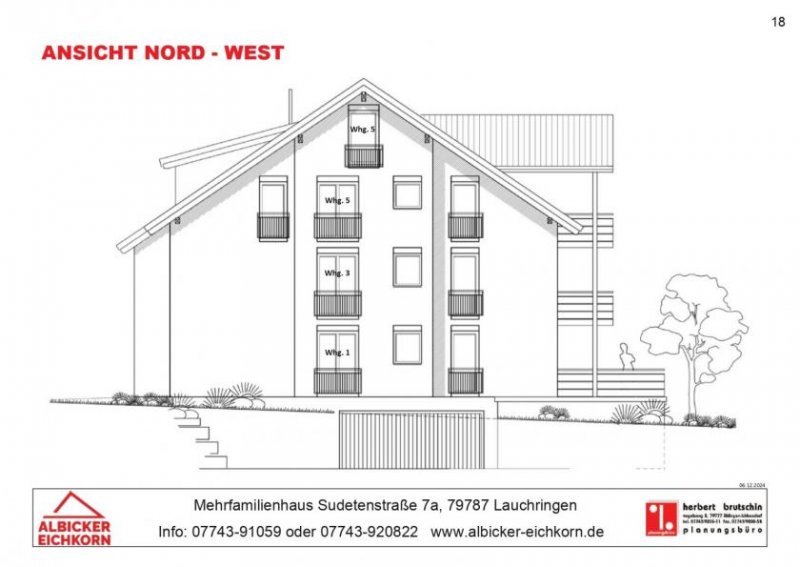 Lauchringen 4 Zi. EG mit Terrasse ca. 109 m² - Wohnung 2 - Sudetenstr. 7a, 79787 Lauchringen - Neubau Wohnung kaufen