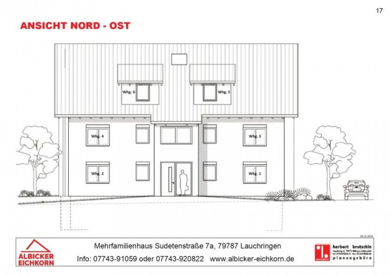 Lauchringen 4 Zi. EG mit Terrasse ca. 109 m² - Wohnung 2 - Sudetenstr. 7a, 79787 Lauchringen - Neubau Wohnung kaufen