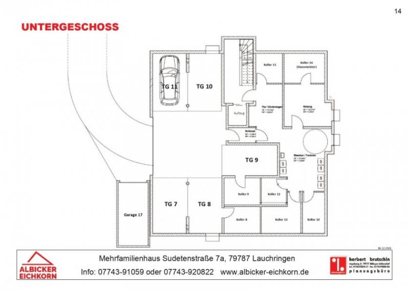 Lauchringen Kapitalanleger aufgepasst! Steuern sparen-Degr. Afa 5 %: 4 Zi. EG mit Terrasse ca. 109 m² - Wohnung 2 - Sudetenstr. 7a, - 