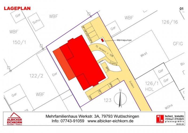 Wutöschingen 3 Zi. DG mit Dachterrasse ca. 108 m² - Wohnung 8 - Werkstraße 3a, 79793 Wutöschingen - Neubau Wohnung kaufen