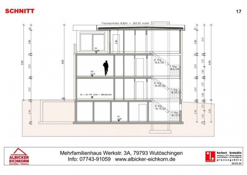 Wutöschingen 3 Zi. OG mit Balkon ca. 69 m² - Wohnung 5 - Werkstraße 3a, 79793 Wutöschingen - Neubau Wohnung kaufen