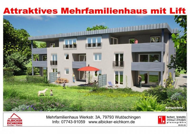 Wutöschingen 3 Zi. OG mit Balkon ca. 69 m² - Wohnung 5 - Werkstraße 3a, 79793 Wutöschingen - Neubau Wohnung kaufen