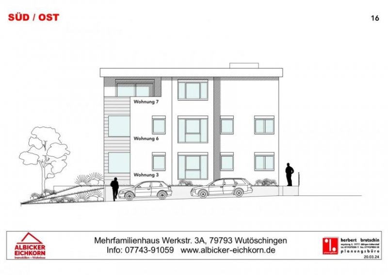 Wutöschingen 3 Zi. OG mit Balkon ca. 91 m² - Wohnung 4 - Werkstraße 3a, 79793 Wutöschingen - Neubau Wohnung kaufen