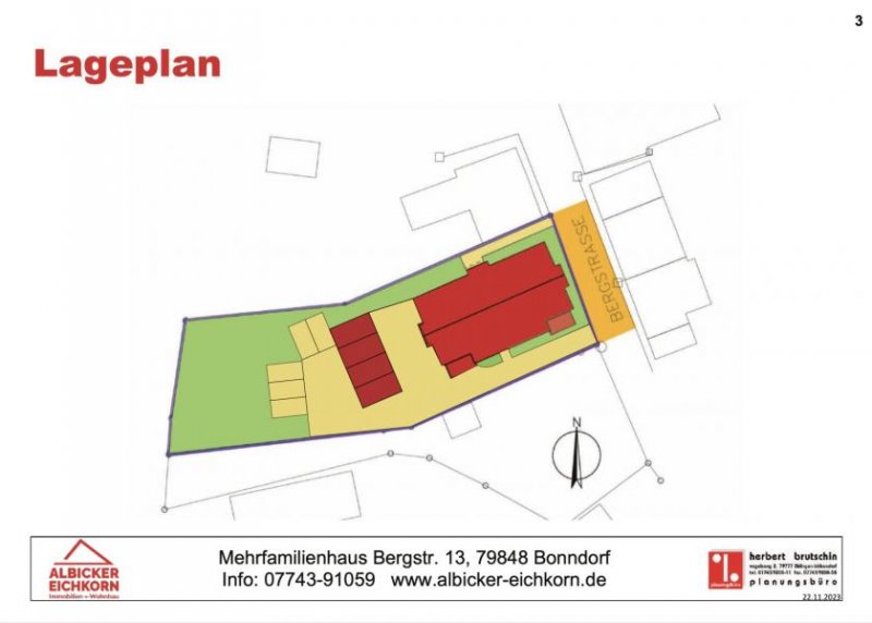 Bonndorf im Schwarzwald 3 Zi. EG mit Balkon ca. 86 m² - Wohnung 2 - Bergstr. 13, 79848 Bonndorf-Neubau mit Lift-klimafreundlich KFN-KFW297+298 Wohnung