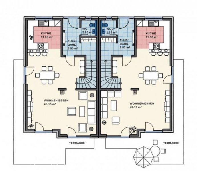 Igensdorf 5 6 6. 0 0 0,- für 1 3 0 qm NEUBAU Doppelhaushälfte auf 4 5 6 qm Grund in BESTLAGE Haus kaufen