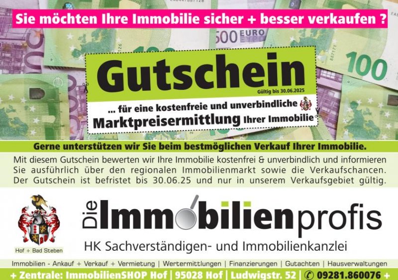 Hof 1308 - 8,5 Prozent? 10 Mehrfamilienhäuser in der Hofer Innenstadt Gewerbe kaufen