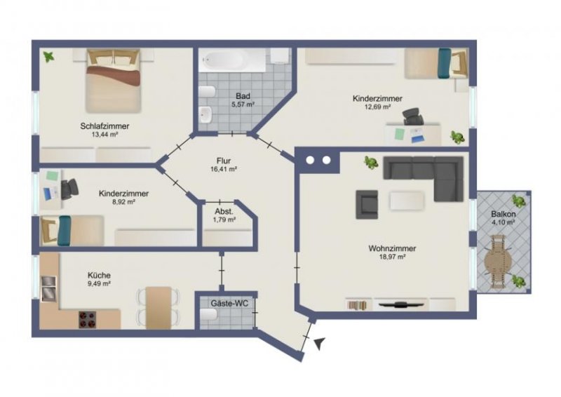 Zella-Mehlis Wohnen in bester Innenstadtlage! Wohnung kaufen