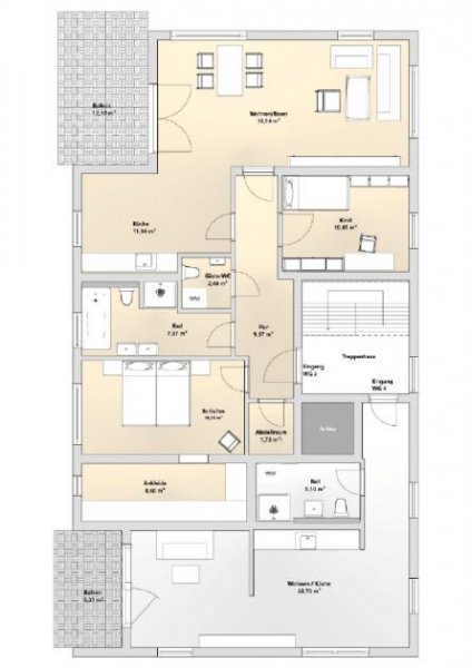 Gotha Modernes Wohnen in gehobenem Neubau – Zwei hochwertige Eigentumswohnungen als Paket Wohnung kaufen