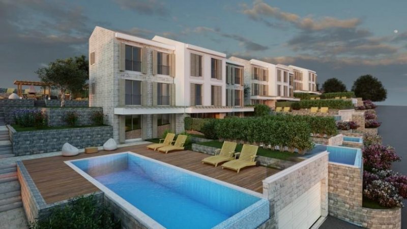 Budva Townhouse is part of the development project that offers 9 townhomes with pools, built in three separate buildings, with of or