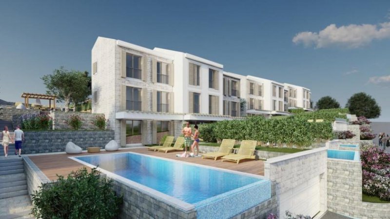 Budva Townhouse is part of the development project that offers 9 townhomes with pools, built in three separate buildings, with of or