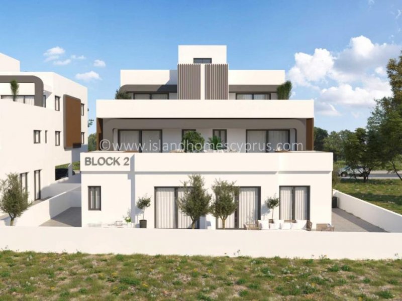 Deryneia 3 Bedroom, 2 bathroom, ground floor NEW BUILD apartment, with large terrace in traditional village location of Deryneia - bea