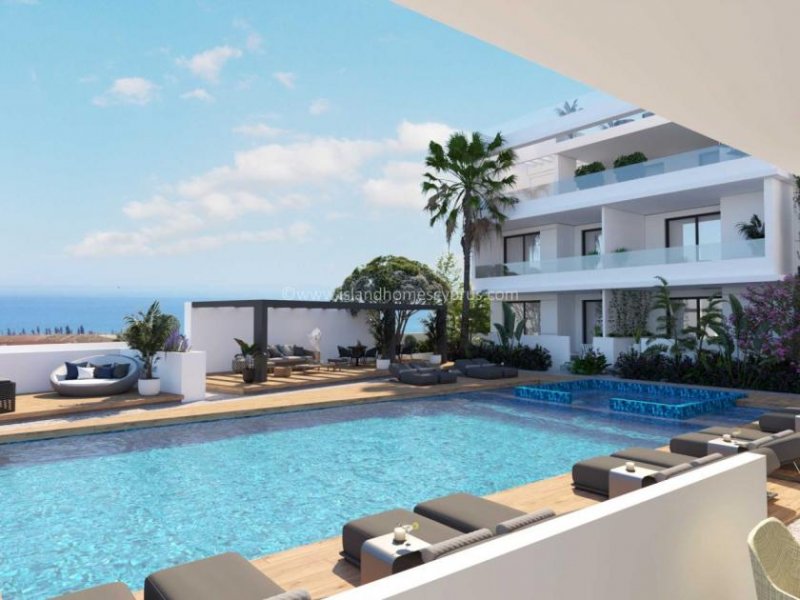 Kapparis 3 bedroom, 3 bathroom, 2nd floor NEW BUILD apartment with PRIVATE POOL on the ROOF GARDEN, with SEA VIEWS in fantastic location