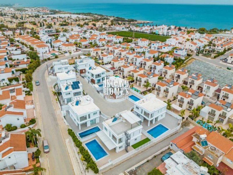 Kapparis 4 bedroom, 2 bathroom detached NEW BUILD villa on a 331m2 corner plot, with swimming pool and located just 200m from the sea in