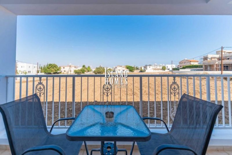 Paralimni 2 bedroom, 1 bathroom apartment with communal swimming pool and established gardens in quiet, but very central location of -