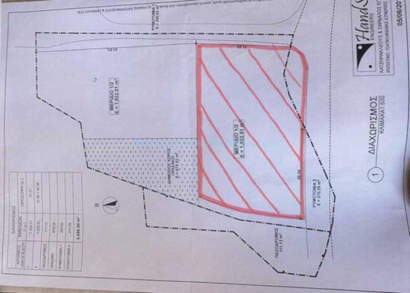 Paralimni Residential plot of sale with Sea Views in Paralimni - LPAR174.This plot has Title Deed for share of land and is located in a