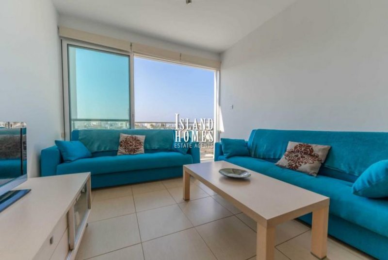 Protaras 1 bedroom, PENTHOUSE apartment with sea views, 2 communal pools and tennis court in SEAFRONT location of Protaras - COR123The of