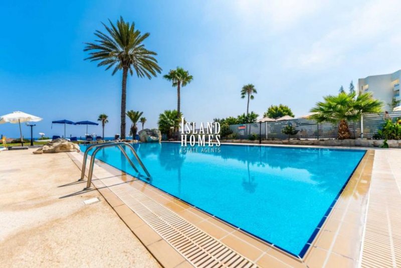 Protaras 2 bedroom 2 bathroom, 2nd floor apartment with communal swimming pool in the best SEAFRONT location of Protaras - POP104This is