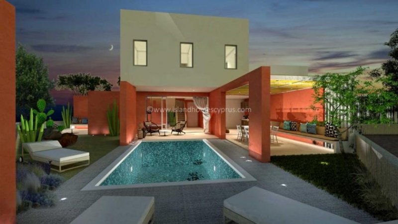 Protaras 4 bedroom, 3 bathroom NEW BUILD detached villa in fabulous location 400m to the beach and to the centre of Protaras - superb 