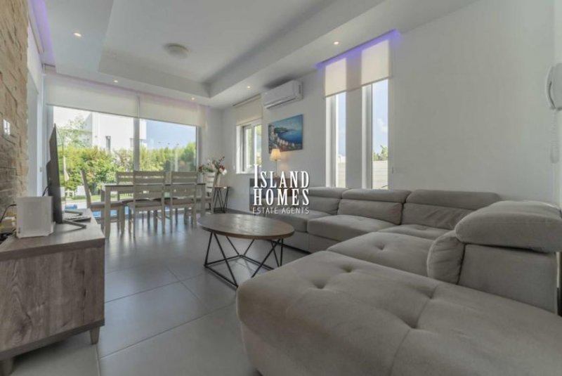 Protaras 4 bedroom, 4 bathroom, detached villa with swimming pool and roof terrace with SEA VIEWS in superb location of Protaras - stunn