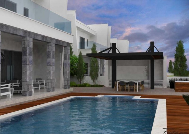 Protaras 5 Bedroom, 3 bathroom, detached villa within 280 meters of the sea in exclusive Protaras location - RRP101DPThis modern design 