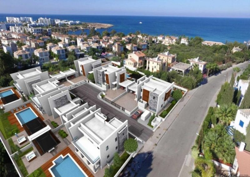 Protaras 5 Bedroom, 3 bathroom, detached villa within 280 meters of the sea in exclusive Protaras location - RRP101DPThis modern design 