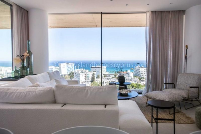 Protaras Luxury PENTHOUSE 3 bedroom apartment on NEW complex with stunning panoramic sea views and high end facilities in Central - Haus