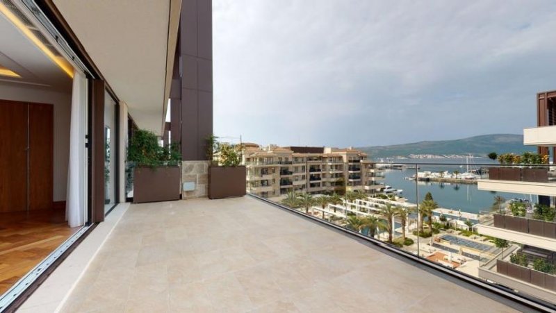 Tivat Seaview Duplex Penthouse is located in the heart of Porto Montenegro marina resort, in Tivat, Montenegro. If offers interior 